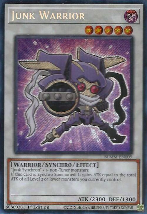 Junk Warrior [BLMM-EN009] Secret Rare | Clutch Gaming