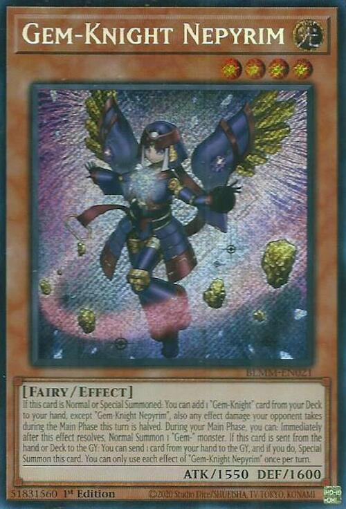 Gem-Knight Nepyrim [BLMM-EN021] Secret Rare | Clutch Gaming