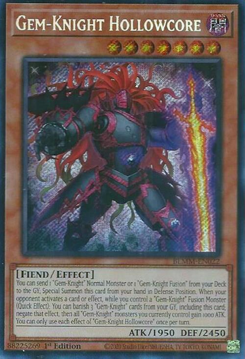 Gem-Knight Hollowcore [BLMM-EN022] Secret Rare | Clutch Gaming
