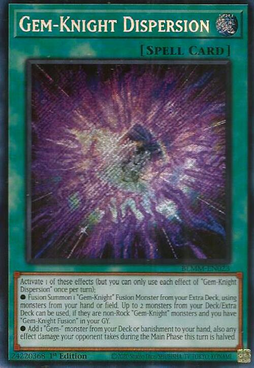 Gem-Knight Dispersion [BLMM-EN023] Secret Rare | Clutch Gaming
