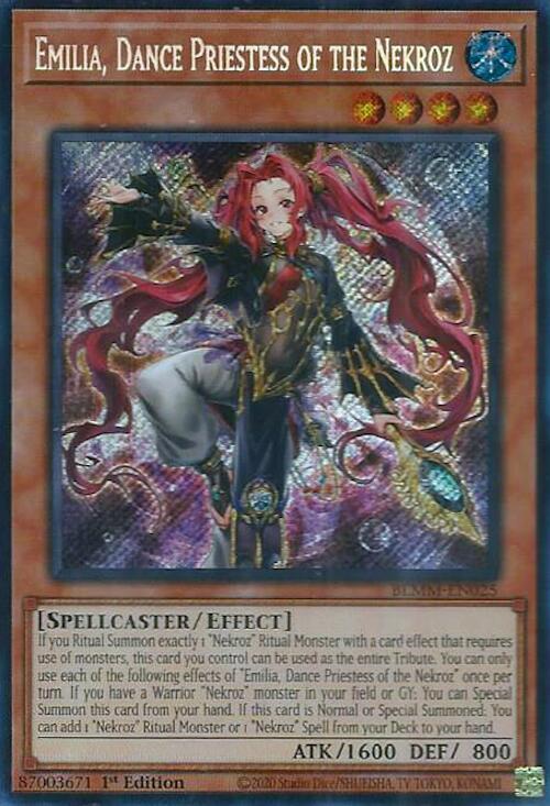 Emilia, Dance Priestess of the Nekroz [BLMM-EN025] Secret Rare | Clutch Gaming