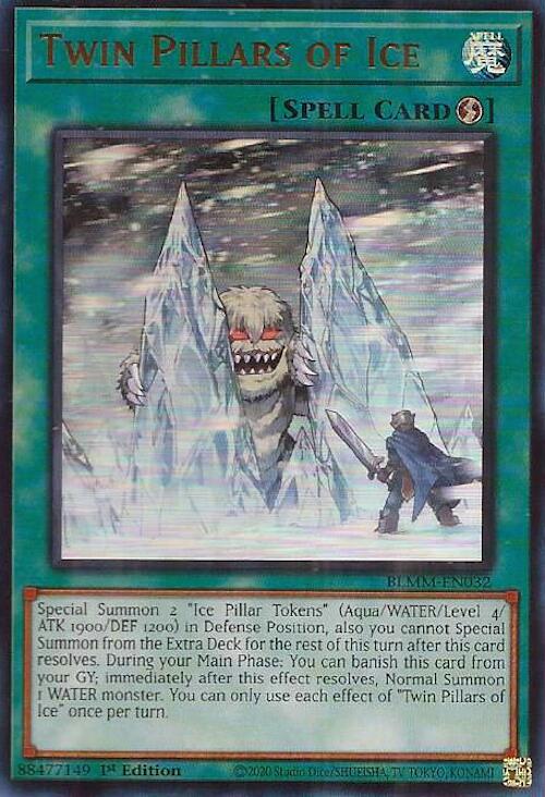 Twin Pillars of Ice [BLMM-EN032] Ultra Rare | Clutch Gaming