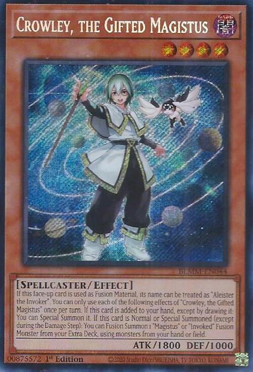 Crowley, the Gifted Magistus [BLMM-EN044] Secret Rare | Clutch Gaming