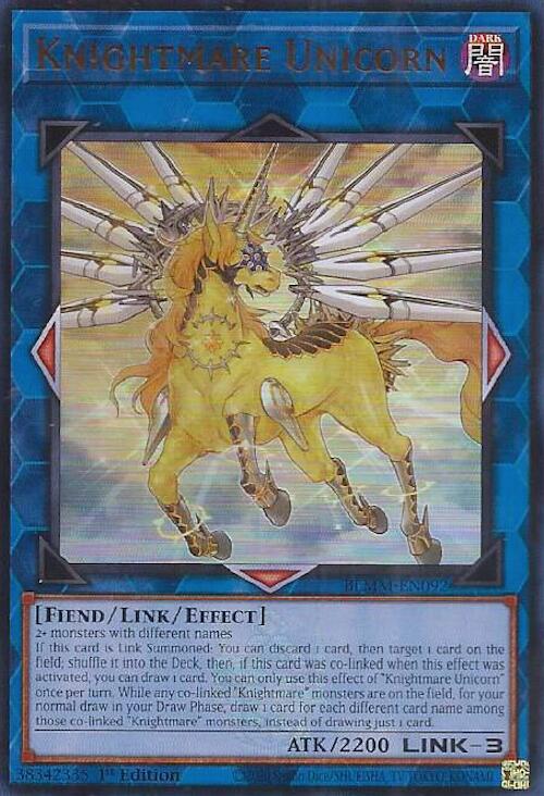 Knightmare Unicorn [BLMM-EN092] Ultra Rare | Clutch Gaming