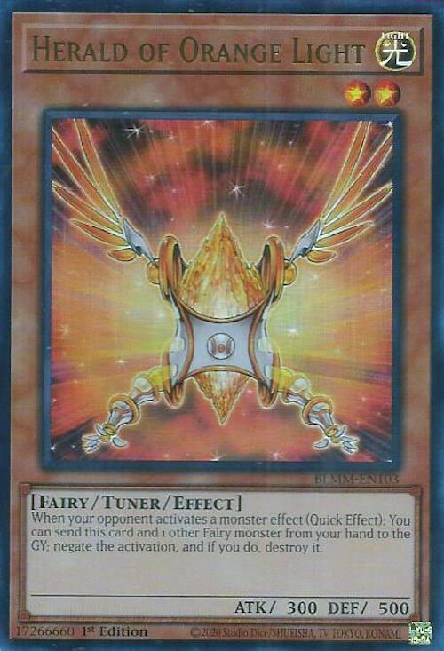 Herald of Orange Light [BLMM-EN103] Ultra Rare | Clutch Gaming