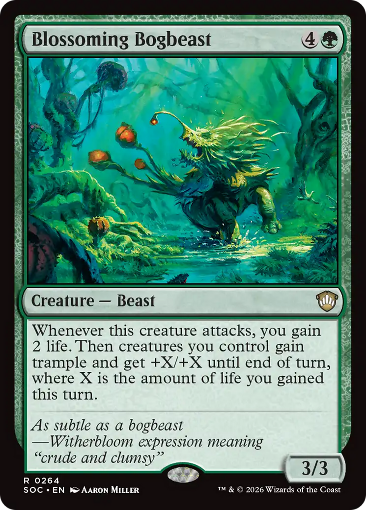 Blossoming Bogbeast [Secrets of Strixhaven Commander] | Clutch Gaming