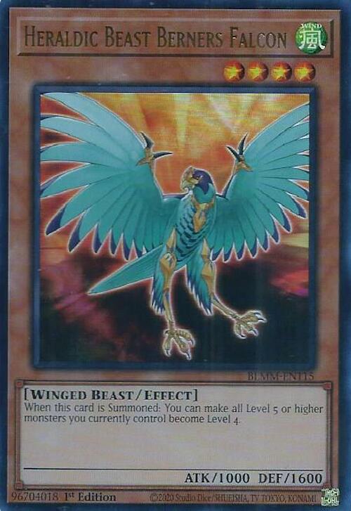 Heraldic Beast Berners Falcon [BLMM-EN115] Ultra Rare | Clutch Gaming