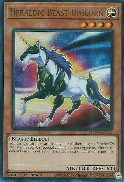 Heraldic Beast Unicorn [BLMM-EN116] Ultra Rare | Clutch Gaming