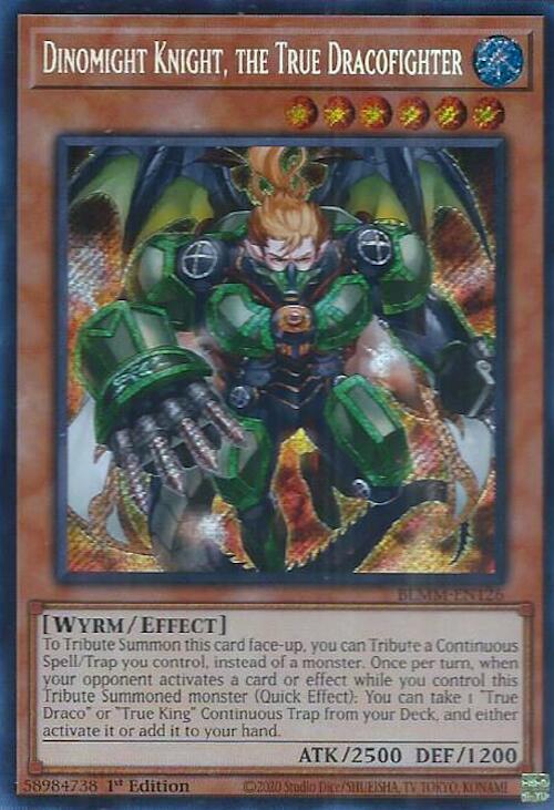 Dinomight Knight, the True Dracofighter [BLMM-EN126] Secret Rare | Clutch Gaming
