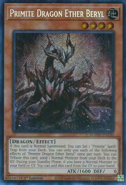 Primite Dragon Ether Beryl [BLMM-EN130] Secret Rare | Clutch Gaming