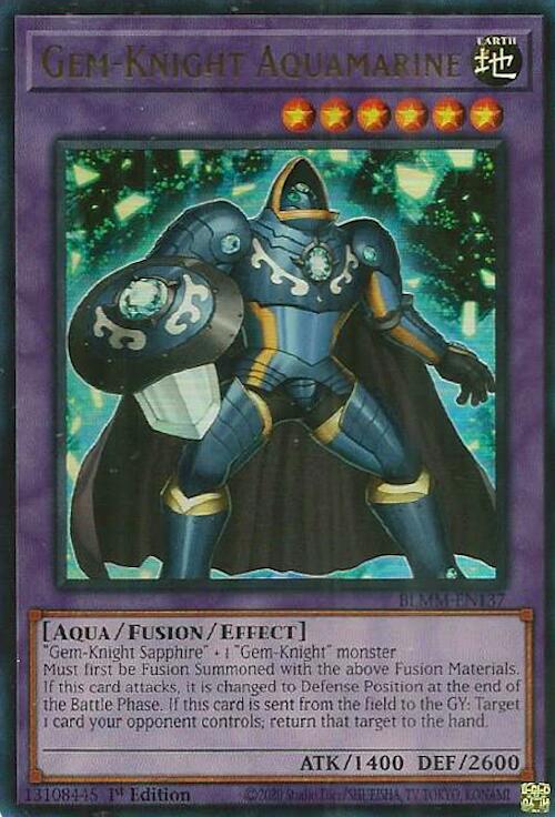 Gem-Knight Aquamarine [BLMM-EN137] Ultra Rare | Clutch Gaming
