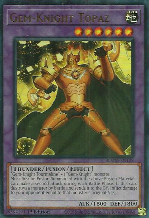 Gem-Knight Topaz [BLMM-EN138] Ultra Rare | Clutch Gaming