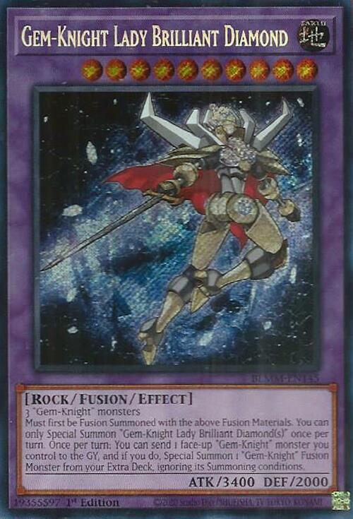 Gem-Knight Lady Brilliant Diamond [BLMM-EN145] Secret Rare | Clutch Gaming