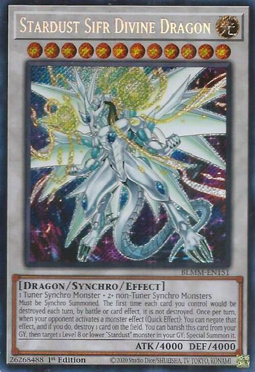 Stardust Sifr Divine Dragon [BLMM-EN151] Secret Rare | Clutch Gaming