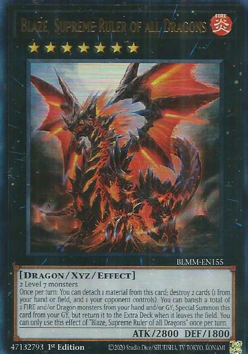 Blaze, Supreme Ruler of all Dragons [BLMM-EN155] Ultra Rare | Clutch Gaming