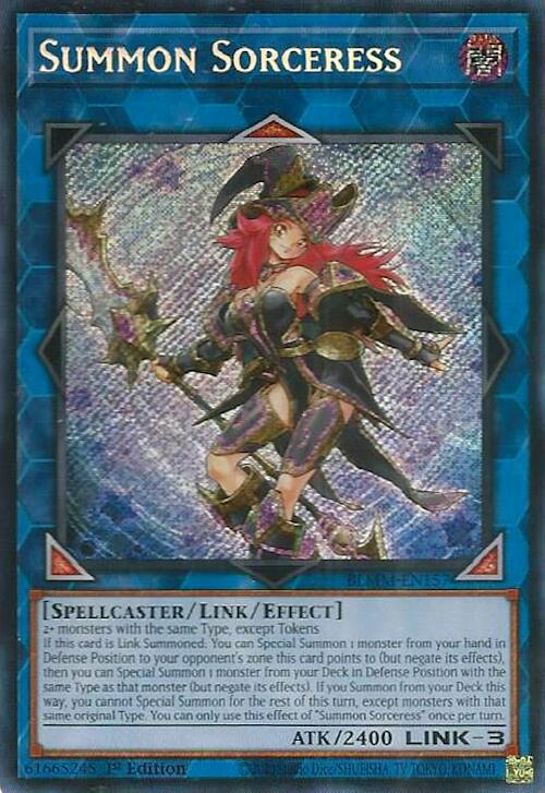 Summon Sorceress [BLMM-EN157] Secret Rare | Clutch Gaming