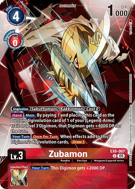 Zubamon [EX6-007] (Box Topper) [Versus Monsters] | Clutch Gaming