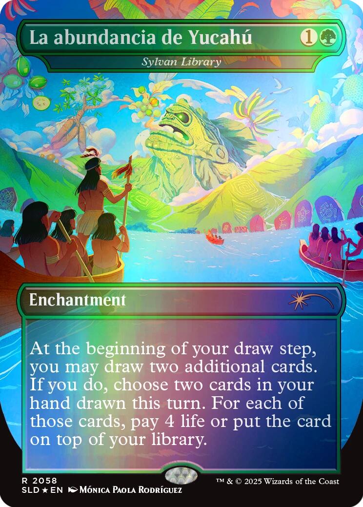 La abundancia de Yucahu - Sylvan Library (Rainbow Foil) [Secret Lair Drop Series] | Clutch Gaming