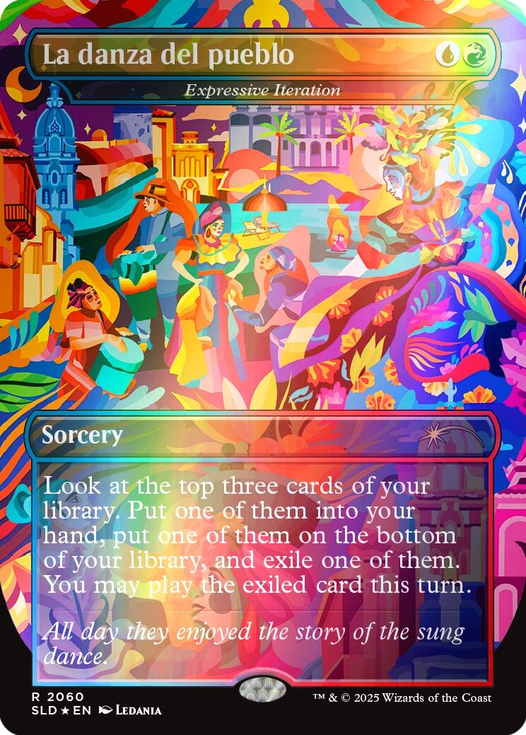 La danza del pueblo - Expressive Iteration (Rainbow Foil) [Secret Lair Drop Series] | Clutch Gaming