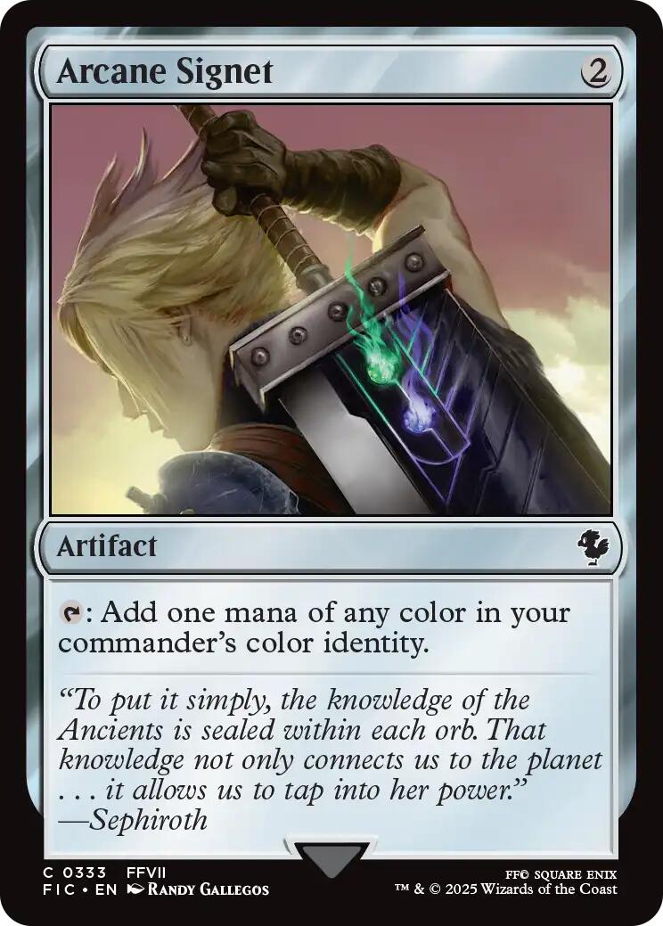 Arcane Signet (0333) (Surge Foil) [FINAL FANTASY Commander] | Clutch Gaming