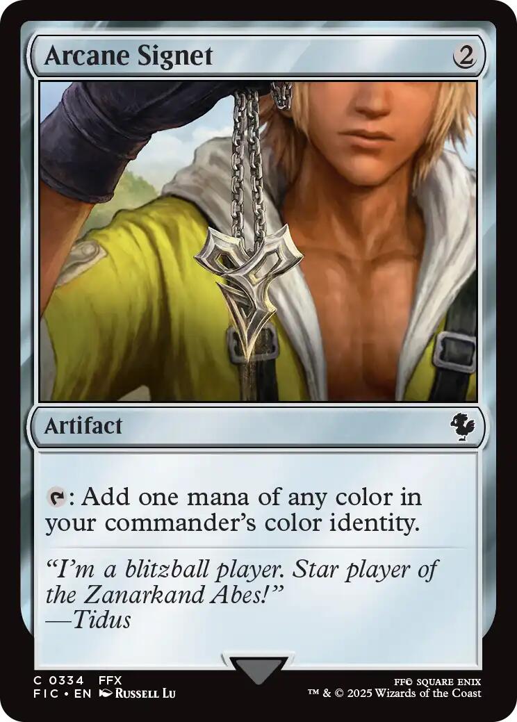 Arcane Signet (0334) (Surge Foil) [FINAL FANTASY Commander] | Clutch Gaming