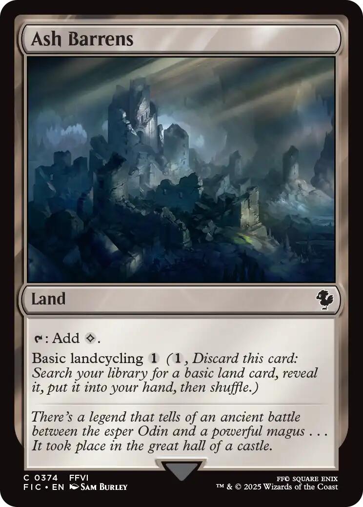 Ash Barrens (Surge Foil) [FINAL FANTASY Commander] | Clutch Gaming