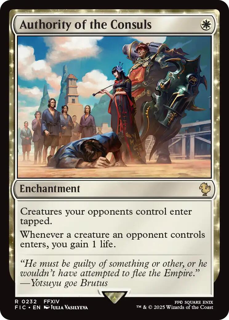 Authority of the Consuls (Surge Foil) [FINAL FANTASY Commander] | Clutch Gaming
