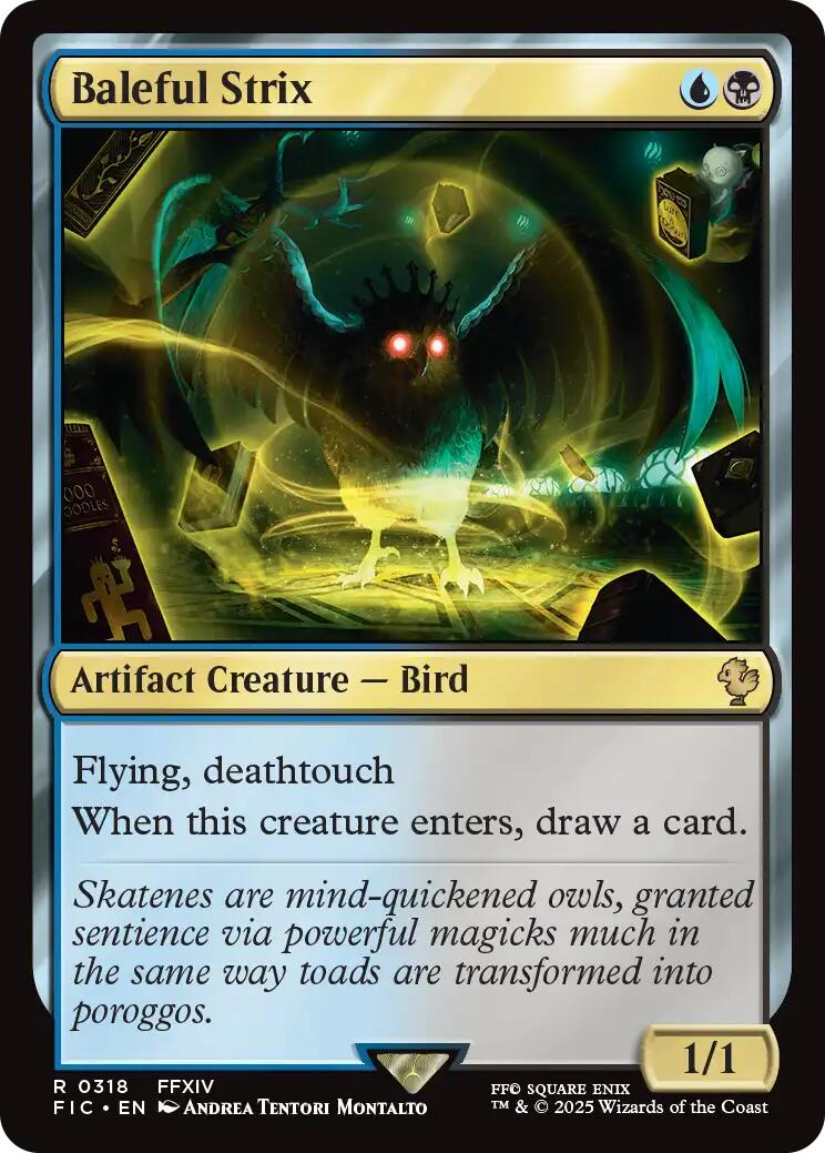Baleful Strix (Surge Foil) [FINAL FANTASY Commander] | Clutch Gaming