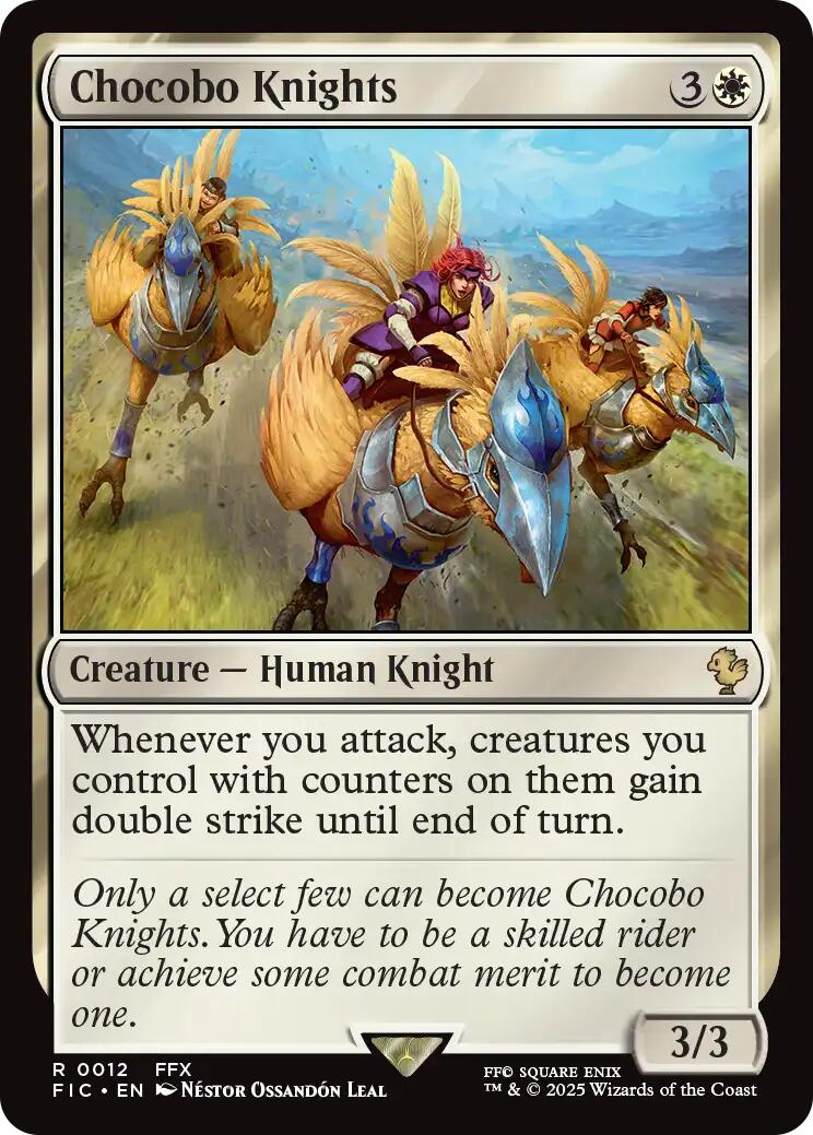 Chocobo Knights (Surge Foil) [FINAL FANTASY Commander] | Clutch Gaming