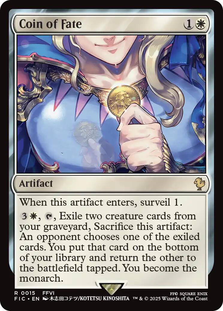Coin of Fate (Surge Foil) [FINAL FANTASY Commander] | Clutch Gaming
