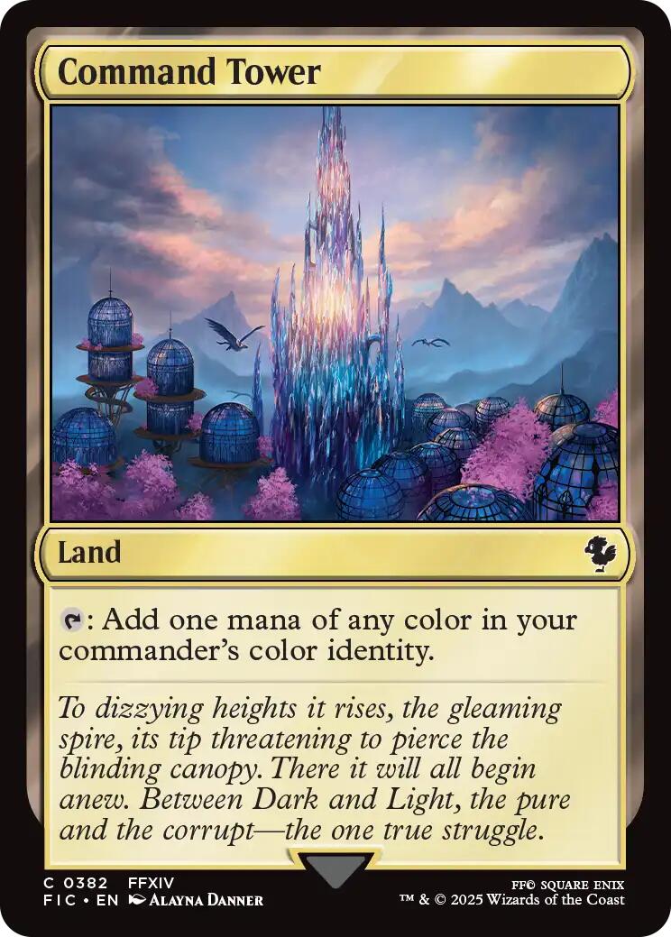 Command Tower (0382) (Surge Foil) [FINAL FANTASY Commander] | Clutch Gaming