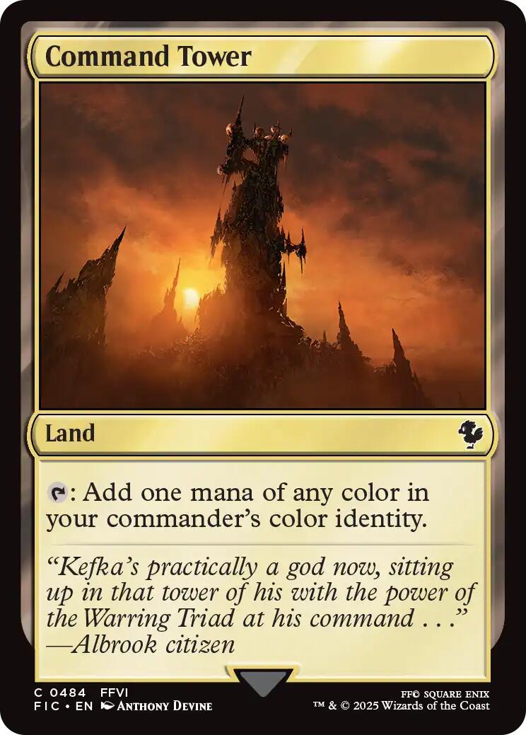 Command Tower (0484) (Surge Foil) [FINAL FANTASY Commander] | Clutch Gaming
