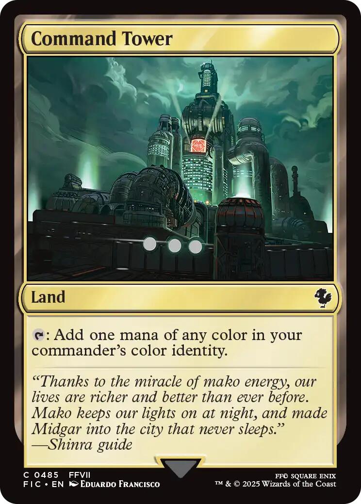 Command Tower (0485) (Surge Foil) [FINAL FANTASY Commander] | Clutch Gaming