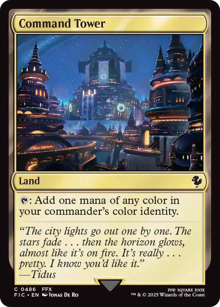 Command Tower (0486) (Surge Foil) [FINAL FANTASY Commander] | Clutch Gaming