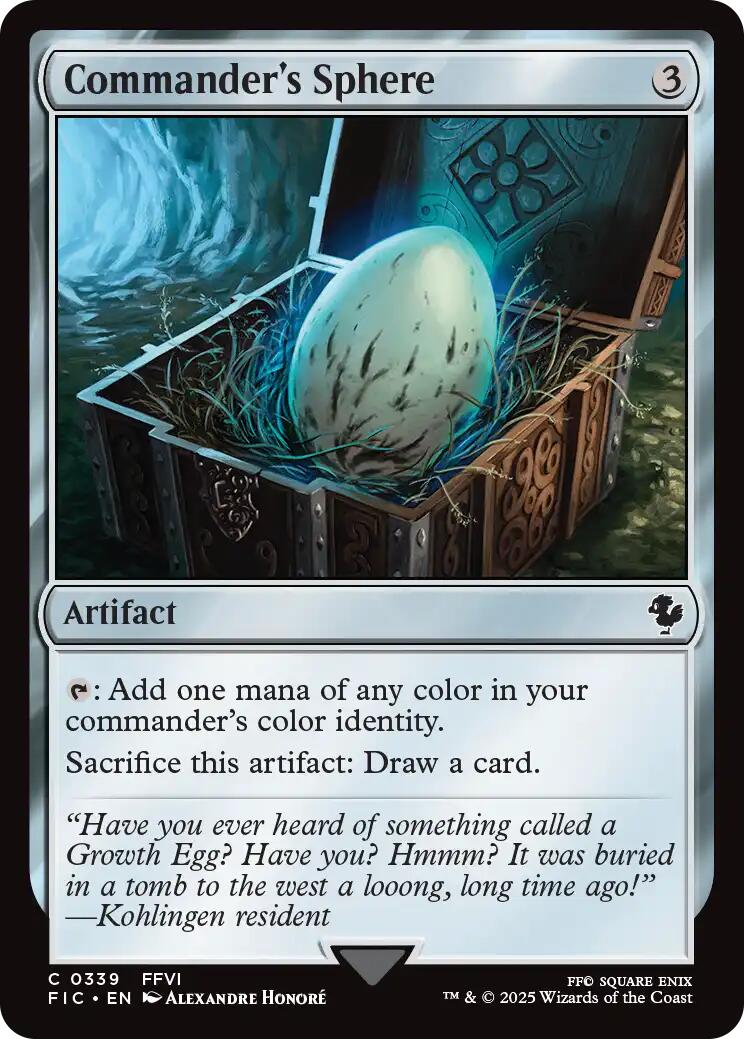 Commander's Sphere (Surge Foil) [FINAL FANTASY Commander] | Clutch Gaming