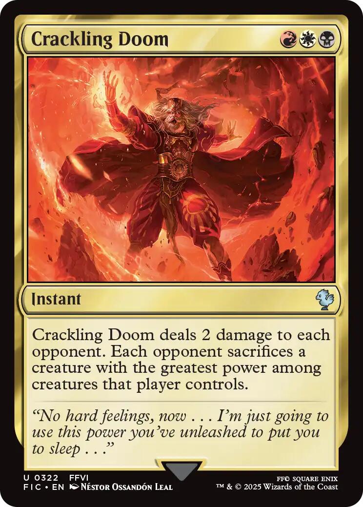 Crackling Doom (Surge Foil) [FINAL FANTASY Commander] | Clutch Gaming
