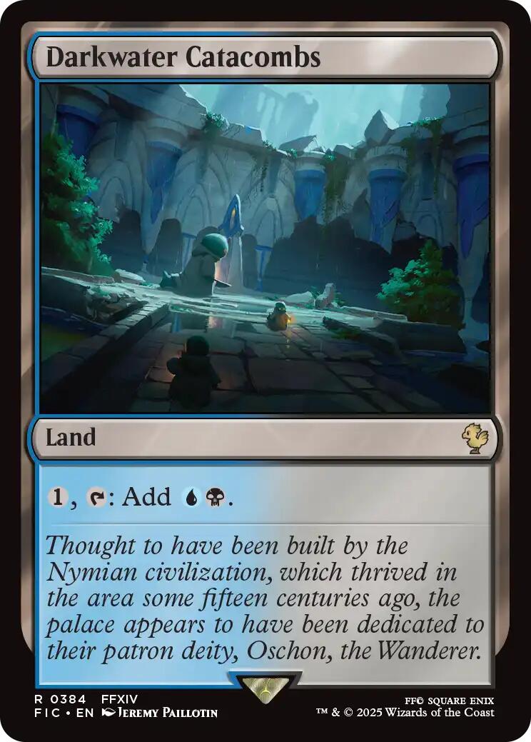 Darkwater Catacombs (Surge Foil) [FINAL FANTASY Commander] | Clutch Gaming