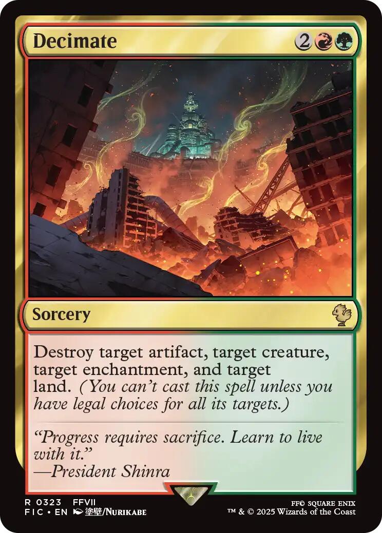 Decimate (Surge Foil) [FINAL FANTASY Commander] | Clutch Gaming