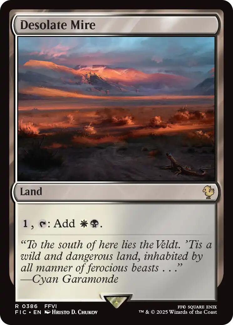 Desolate Mire (Surge Foil) [FINAL FANTASY Commander] | Clutch Gaming