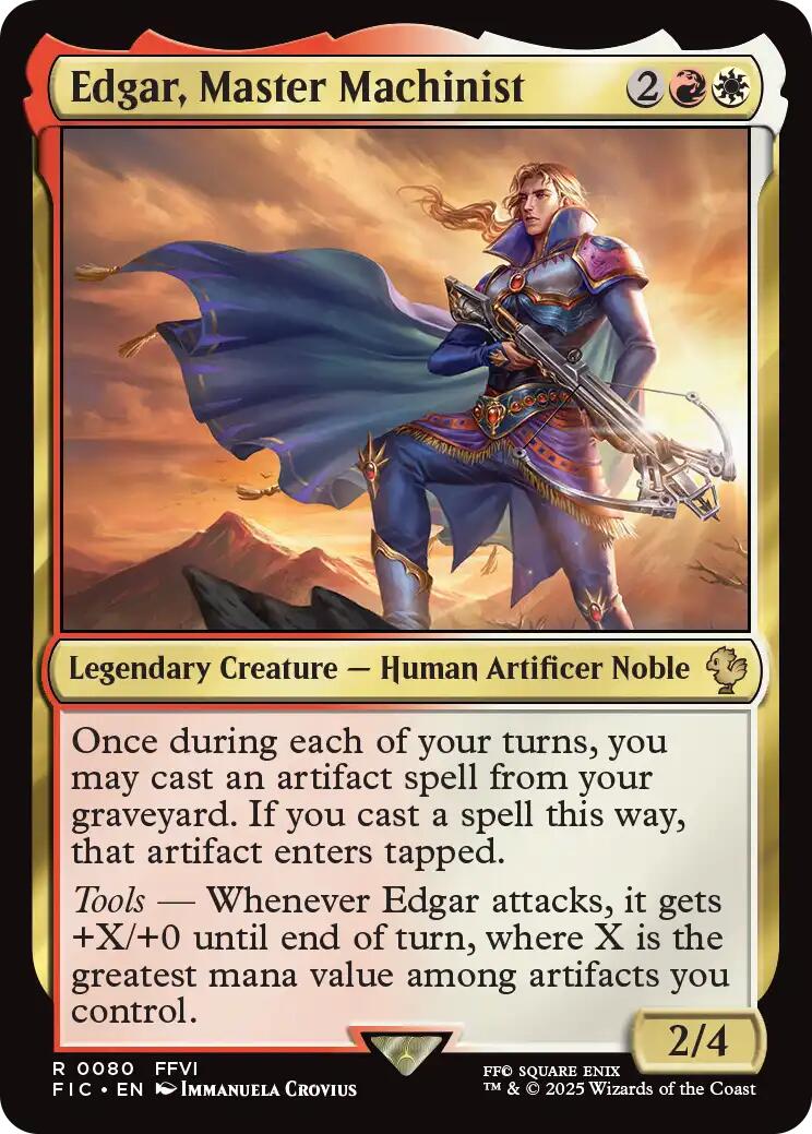 Edgar, Master Machinist (Surge Foil) [FINAL FANTASY Commander] | Clutch Gaming