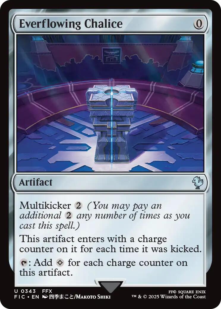 Everflowing Chalice (Surge Foil) [FINAL FANTASY Commander] | Clutch Gaming