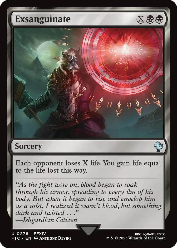 Exsanguinate (Surge Foil) [FINAL FANTASY Commander] | Clutch Gaming
