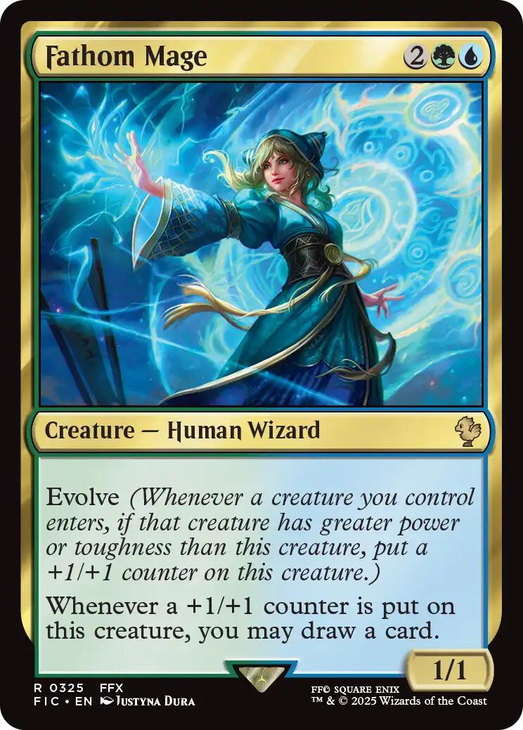 Fathom Mage (Surge Foil) [FINAL FANTASY Commander] | Clutch Gaming