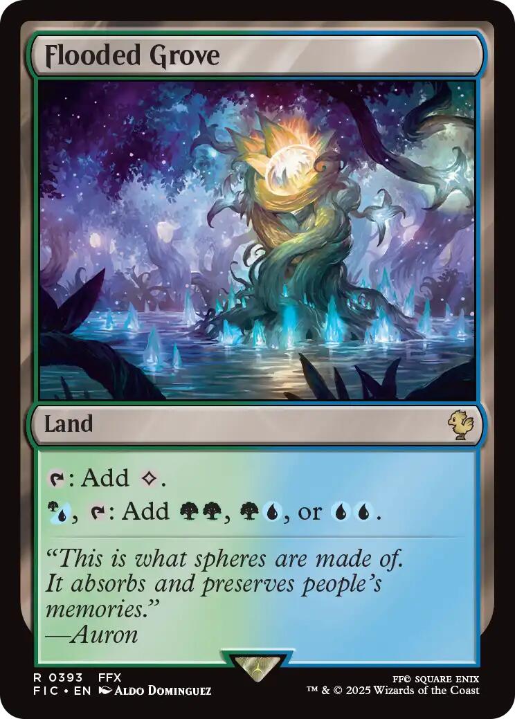 Flooded Grove (Surge Foil) [FINAL FANTASY Commander] | Clutch Gaming