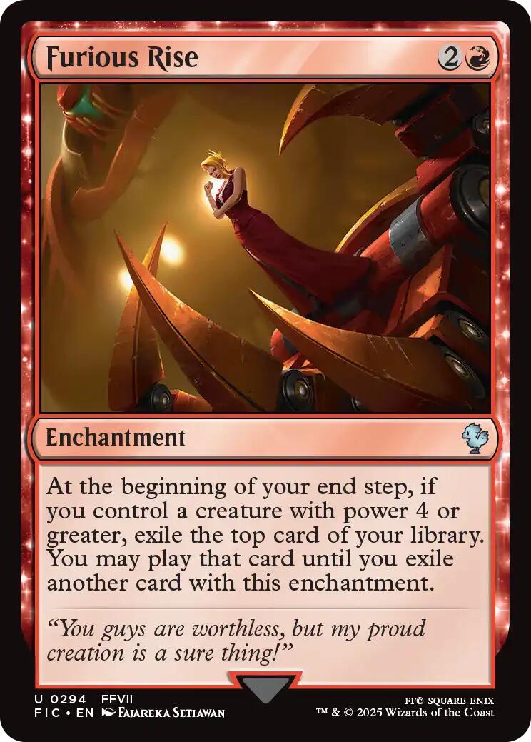 Furious Rise (Surge Foil) [FINAL FANTASY Commander] | Clutch Gaming