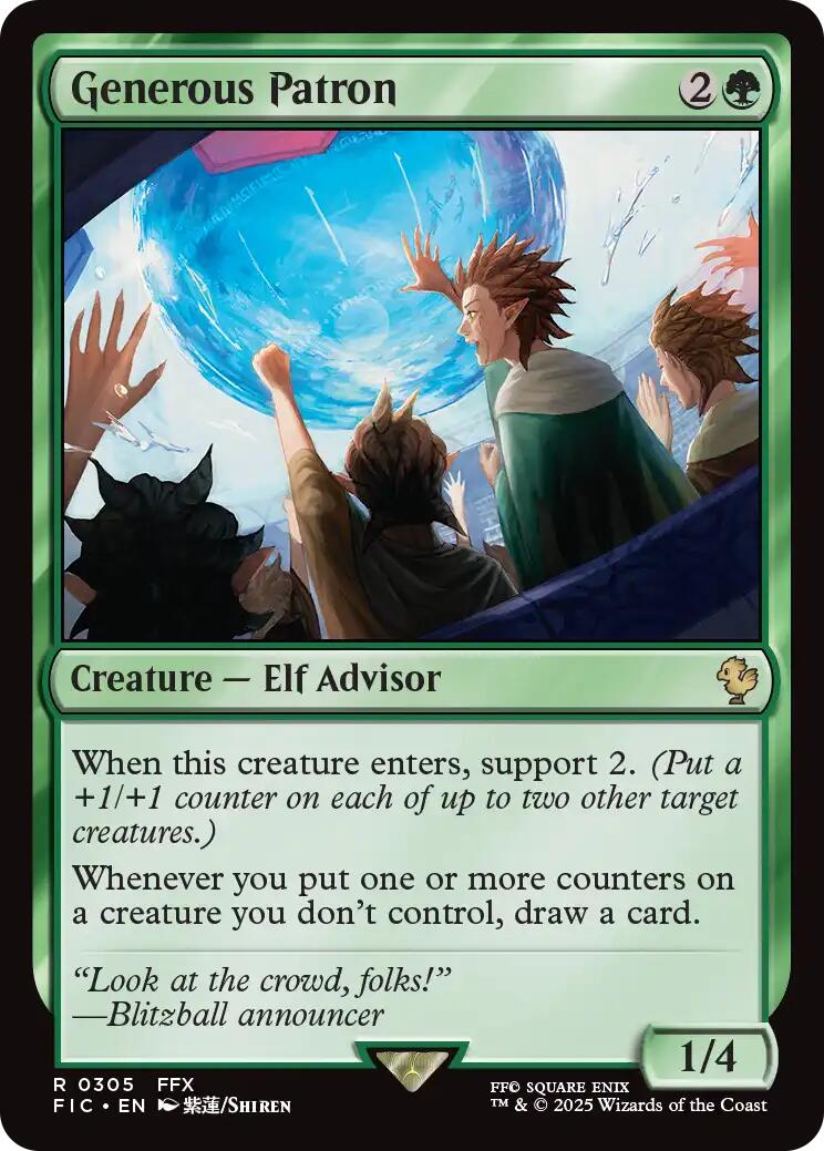 Generous Patron (Surge Foil) [FINAL FANTASY Commander] | Clutch Gaming
