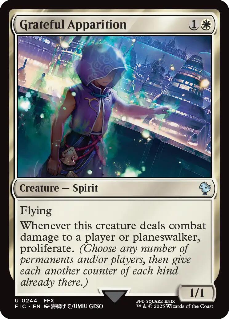 Grateful Apparition (Surge Foil) [FINAL FANTASY Commander] | Clutch Gaming