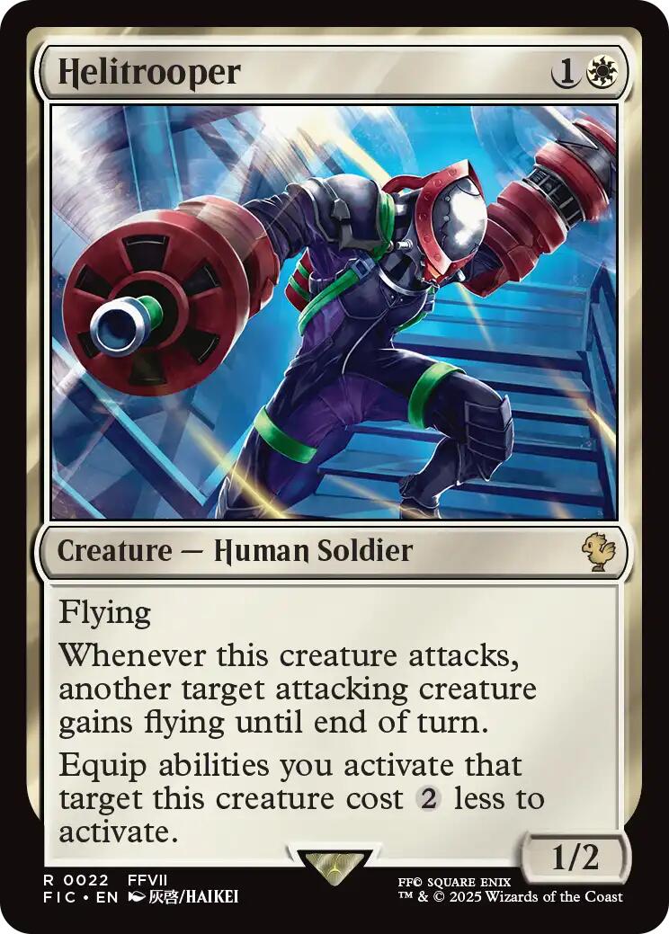 Helitrooper (Surge Foil) [FINAL FANTASY Commander] | Clutch Gaming