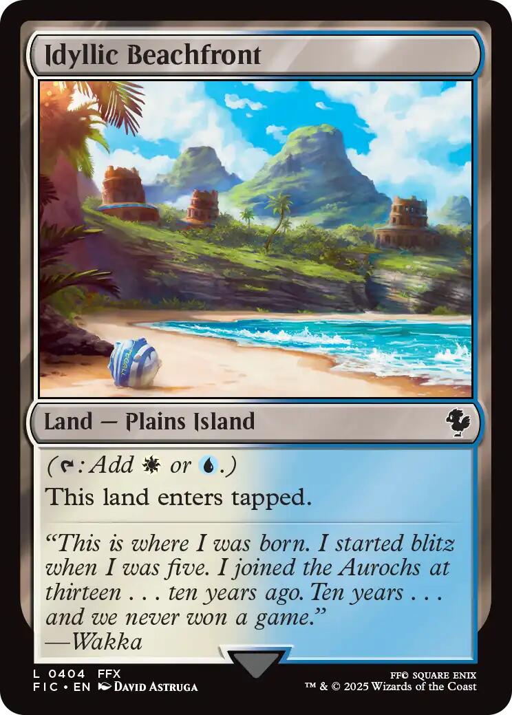 Idyllic Beachfront (Surge Foil) [FINAL FANTASY Commander] | Clutch Gaming