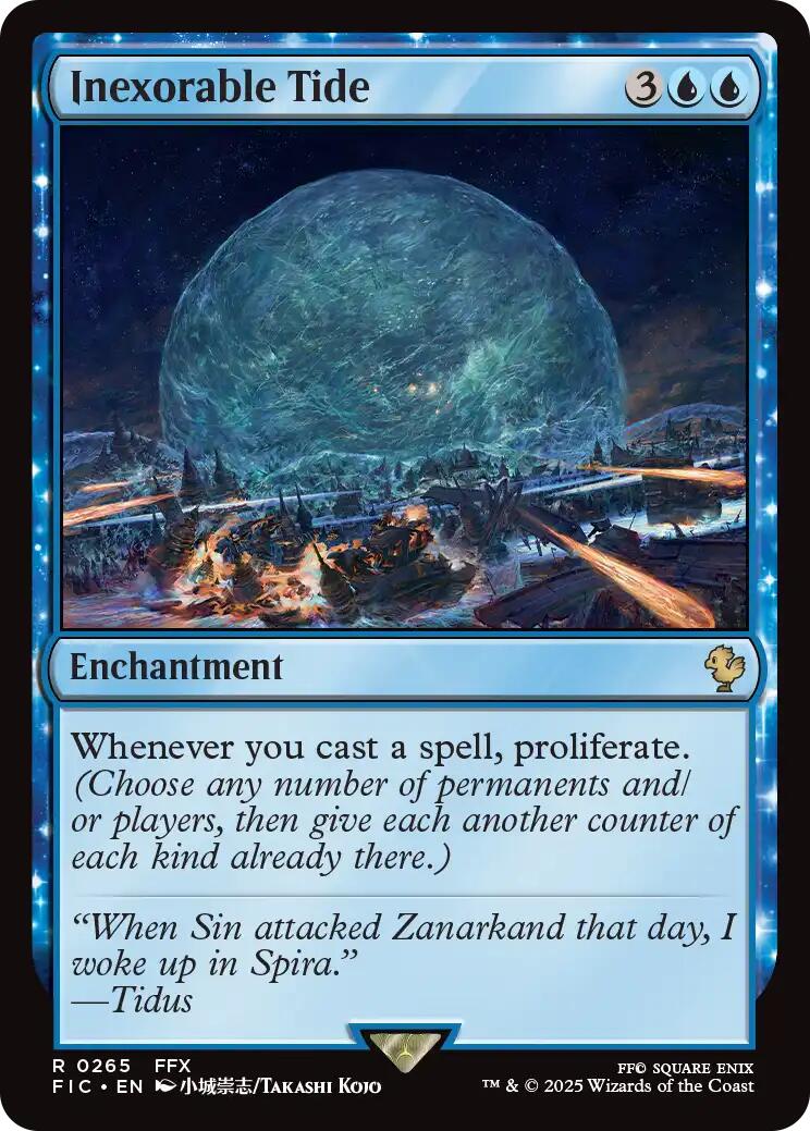 Inexorable Tide (Surge Foil) [FINAL FANTASY Commander] | Clutch Gaming